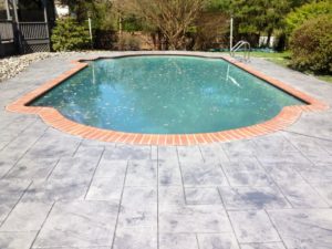 concrete pool deck