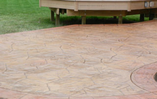 decorative concrete patio project in milwaukee