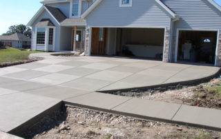 new concrete waukesha driveway