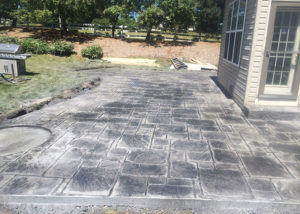 germantown decorative concrete patio project