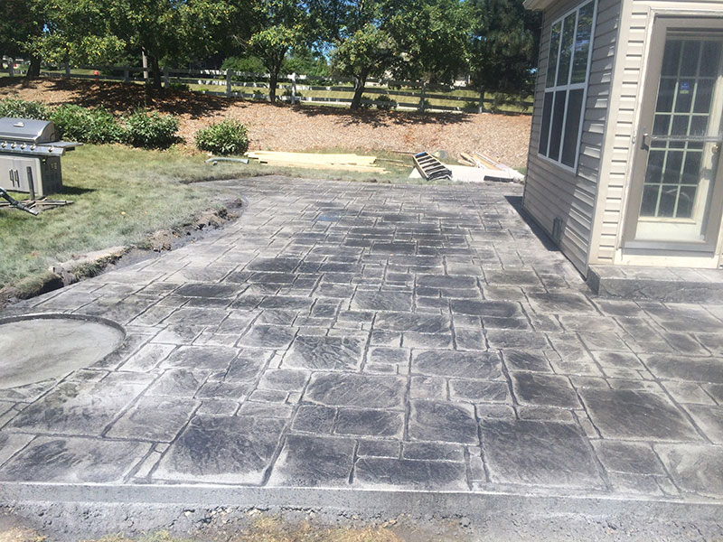 germantown decorative concrete patio project