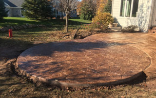 grafton decorative concrete patio project