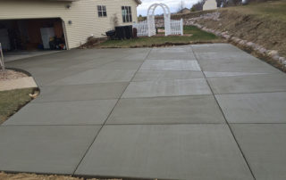 concrete driveway in jackson, wi