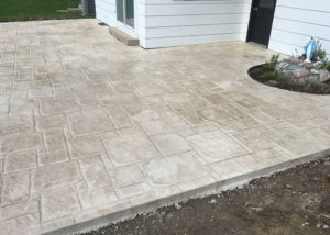 decorative concrete firepit project in richfield