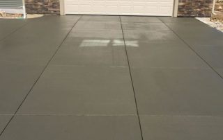 concrete driveway project in sussex