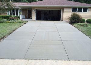 concrete driveway installation project waukesha