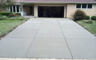 concrete driveway installation project waukesha