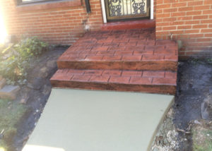 wauwatosa decorative concrete steps project