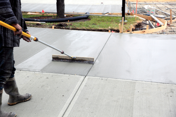 replacing concrete driveway project