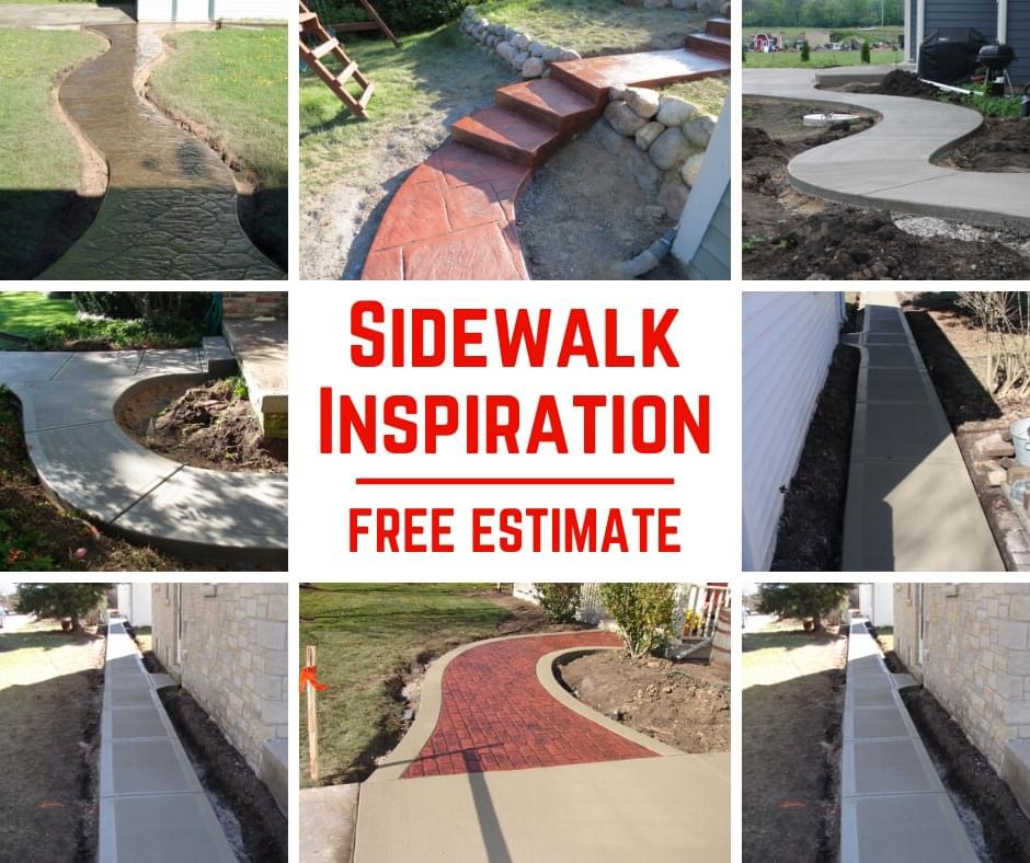 Concrete Sidewalk Contractor Milwaukee Area Concrete Sidewalk Installation