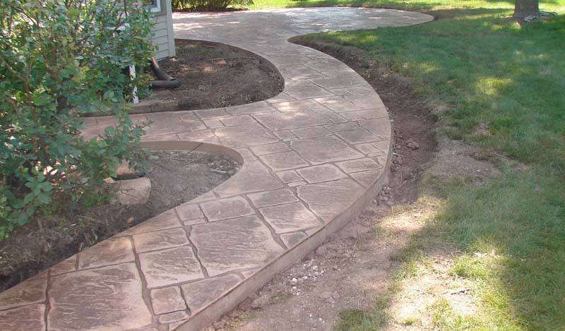 Decorative Concrete Sidewalk