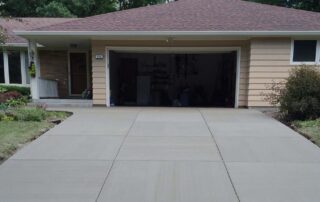 Concrete Driveway installed by JBS Construction in WI