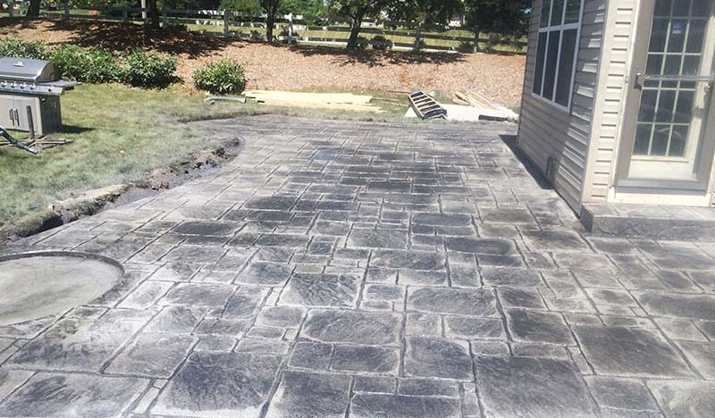 Stamped concrete project