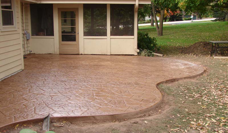 Stamped concrete project