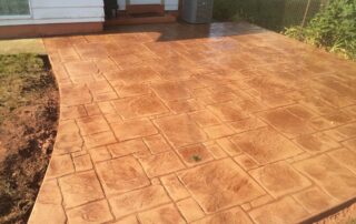 decorative concrete patio project in Milwaukee