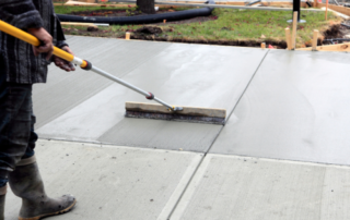 concrete driveway removal and replacement project