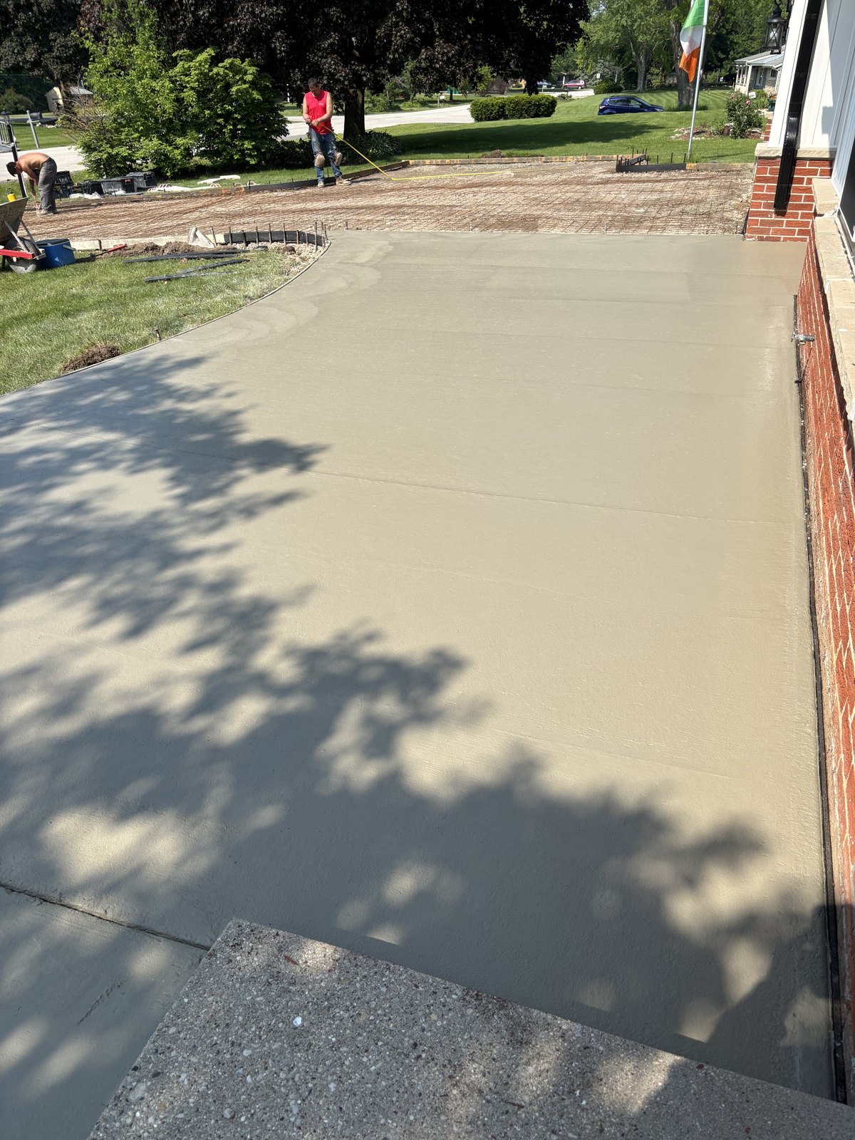 A closer look at preparation and concrete work on site.